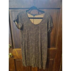 Sanctuary Women's Size Medium Shirt Dress Brown Knee Length